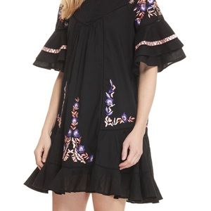 Free People Pavlo Embroidered baby doll dress